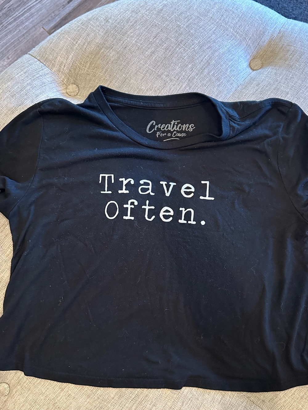 Black 'Travel Often.' Graphic Tee